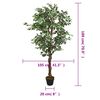 vidaXL Ficus artificial con 1008 hojas verde 180 cm