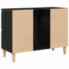 vidaXL Gabinete de Lavabo para Ba&ntilde;o Roble Negro 80 x 33 x 60 cm