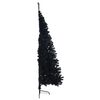 vidaXL &Aacute;rbol de Navidad Artificial Preiluminado Negro 210 cm PVC