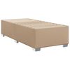 vidaXL Cama box spring con colch&oacute;n cuero sint&eacute;tico capuchino 90x200 cm