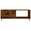 vidaXL Mesa de centro madera contrachapada roble ahumado 90x50x36,5 cm