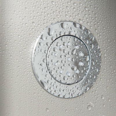 SCHÜTTE Panel de ducha SANSIBAR color acero inoxidable