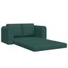 vidaXL Sof&aacute; cama Verde oscuro 148 x 71 x 83 cm tela