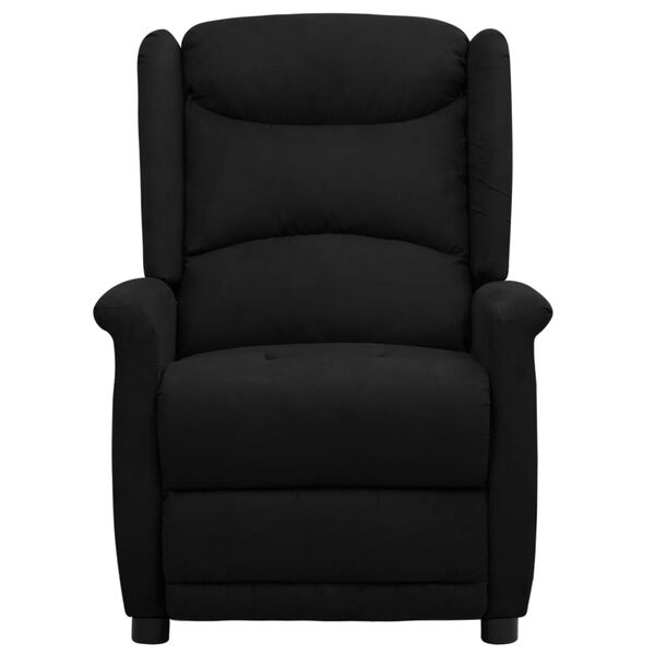 vidaXL Sill&oacute;n de masaje el&eacute;ctrico tela de microfibra negro