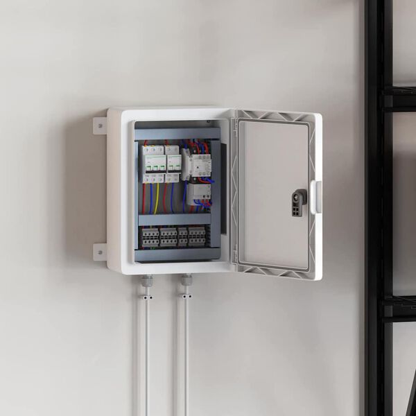 vidaXL Armario de Control Gris 47 x 20 x 60 cm Pl&aacute;stico ABS