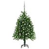 vidaXL &Aacute;rbol de Navidad preiluminado con luces y bolas verde 120 cm