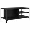 vidaXL Mesa de Caf&eacute; Roble Negro 100 x 50 x 45 cm Madera contrachapada