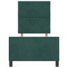 vidaXL Cama tipo Box Spring Verde oscuro 80 x 200 cm Terciopelo