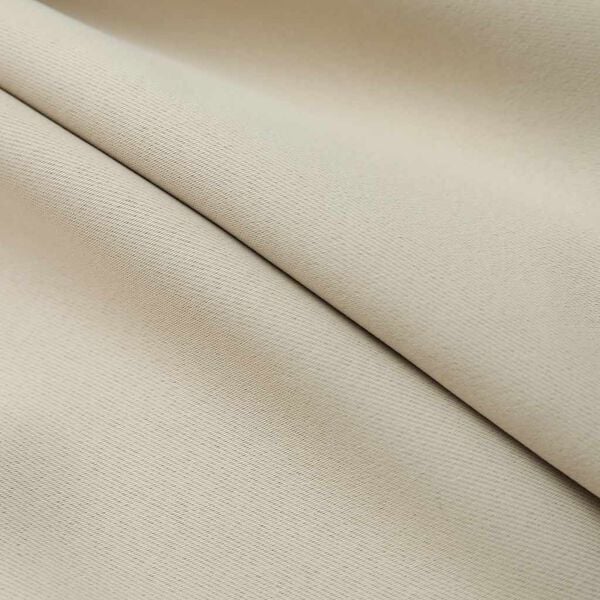 vidaXL Cortinas opacas con ganchos 2 unidades beige 140x245 cm
