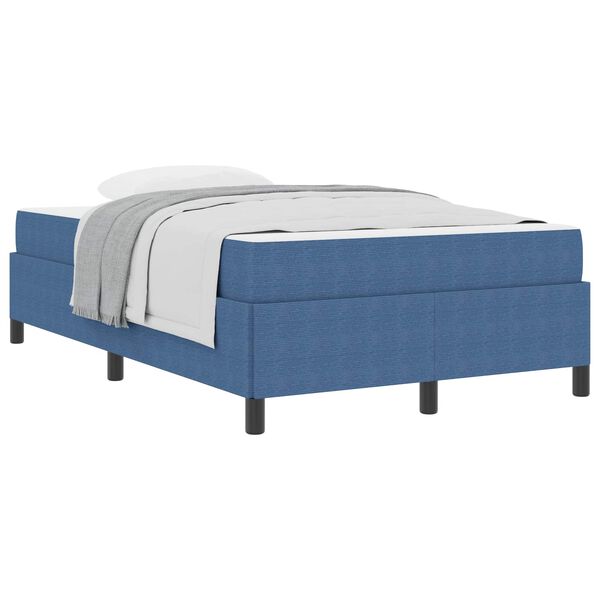 vidaXL Estructura de cama con colch&oacute;n Azul 120 x 200 cm tela
