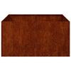 vidaXL Jardinera oxidada 80x80x40 cm acero corten