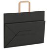 vidaXL Bolsas de papel con asas 250 uds negra 32x17x25 cm