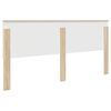 vidaXL Cabecero con cabecera Roble Sonoma 200 cm Madera contrachapada
