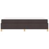 vidaXL Estructura de cama con colch&oacute;n Marr&oacute;n Oscuro 120 x 190 cm tela