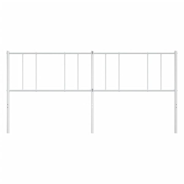 vidaXL Cabecero de metal blanco 193 cm