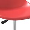 vidaXL Sillas de comedor giratorias 2 unidades PP rojo