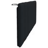 vidaXL Cabecero de cama acolchado Hanko tela negro 140 cm