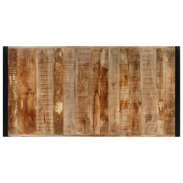 vidaXL Mesa de bar madera maciza de mango rugoso 175x90x110 cm