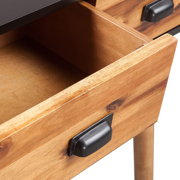 vidaXL Mesa consola de madera maciza de acacia 70x30x75 cm