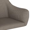 vidaXL Sillas de comedor giratorias 6 unidades tela color gris taupe