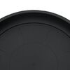 vidaXL Bandeja Redonda para Flores 24 pcs Negro &Oslash; 23,5 x 2,5 cm