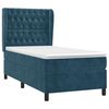 vidaXL Cama box spring con colch&oacute;n terciopelo azul oscuro 90x190 cm