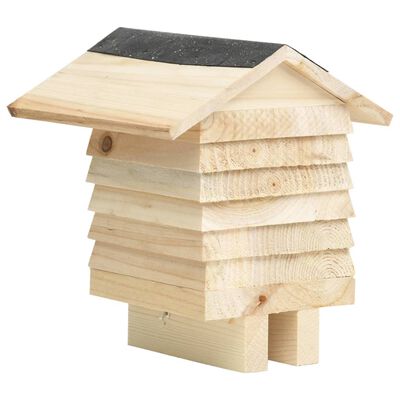 vidaXL Hotel para abejas de madera maciza de abeto 22x20x20 cm