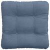 vidaXL Cojines para asiento 4 pcs Azul 45 x 45 cm Tela de pana