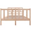 vidaXL Estructura de cama de madera maciza de pino 140x190 cm