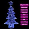vidaXL &Aacute;rbol de Navidad con 160 LED Azul 150 cm Acr&iacute;lico