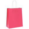 vidaXL Bolsas de papel con asas 250 uds rosa 18x8x22 cm