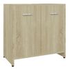 vidaXL Armario de ba&ntilde;o madera contrachapada color roble 60x33x61 cm