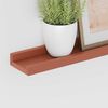 vidaXL Estante de pared 4 pcs Rojo 80 x 9 x 3 cm Madera de ingenier&iacute;a