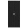 vidaXL Highboard Roble negro 80 x 39 x 178 cm Madera contrachapada