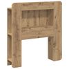 vidaXL Cabecero con armario Roble Artesanal Madera de ingenier&iacute;a
