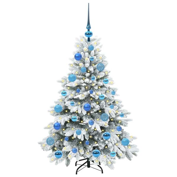vidaXL Árbol de Navidad artificial con 150 LED Verde 120 cm PE y PVC