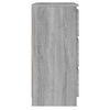 vidaXL Aparador de madera contrachapada gris Sonoma 60x35x76 cm