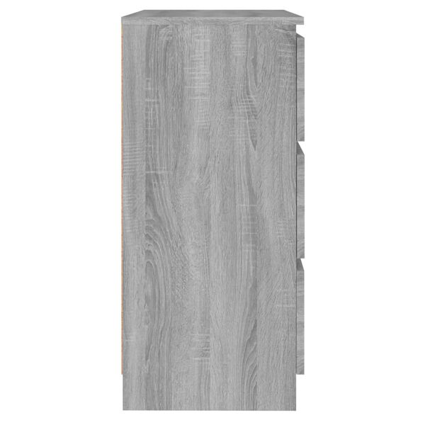 vidaXL Aparador de madera contrachapada gris Sonoma 60x35x76 cm