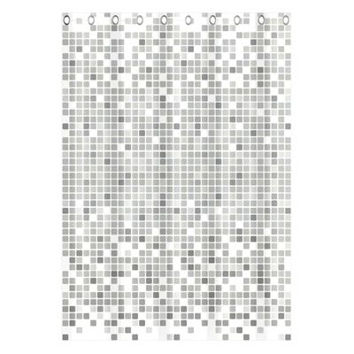 EISL Cortina de ducha con mosaico gris 200x180x0,2 cm