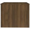 vidaXL Mesa de centro madera contrachapada roble marrón 80x50x40 cm