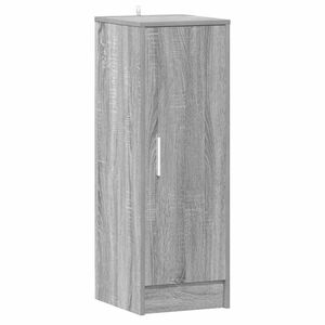 vidaXL Zapatero de madera contrachapada gris Sonoma 32x35x92 cm