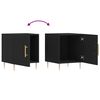 vidaXL Mesita de noche madera de ingenier&iacute;a negro 40x40x50 cm