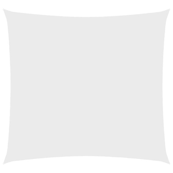 vidaXL Toldo de vela cuadrado tela Oxford blanco 6x6 m