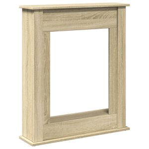 vidaXL Borde de chimenea madera ingenier&iacute;a roble Sonoma 75x20x87,5 cm