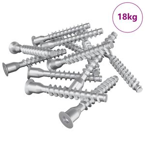 vidaXL Tornillos Confirmat 2500 pcs Plateado Metal