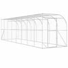 vidaXL Gallinero Contra Pared Plateado 600 x 150 x 215 cm