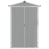 vidaXL Cobertizo de jardín acero galvanizado gris 116x45x175 cm