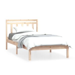 vidaXL Estructura de cama madera maciza de pino 100x200 cm