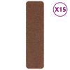 vidaXL Alfombrillas Antideslizantes para Escalera 15 uds. 75 x 20 cm