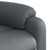 vidaXL Sill&oacute;n reclinable elevable cuero artificial gris